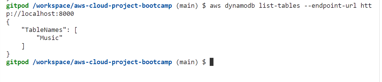 List DynamoDB Tables